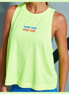 KOTON Ebru Şallı Loves Koton Slogan Printed Sport Tank Top  - Image 5