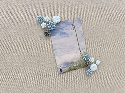 Temoyj 24 Pcs Decorative Pushpins,Cork Board Tacks,Bulletin Board Tacks,Thumb Tack Decorative for CorkBoard, Office Organization or Home - Image 4