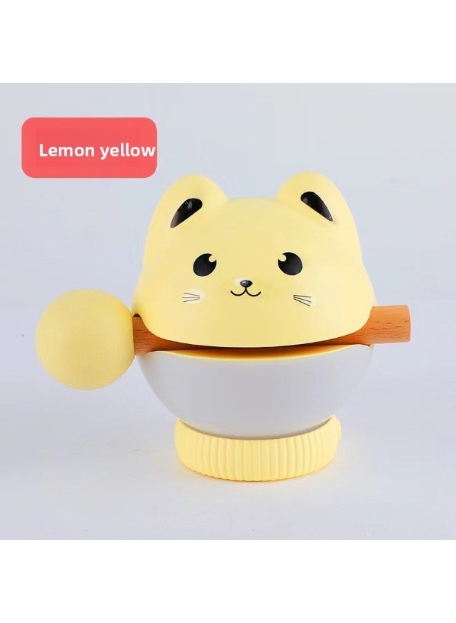 Muyu Knock Knock on Night Light, Lucky Cat Shape USB Charging, Three-Tone Light Creative Bedroom Bedside Lamp, Children's Gift - Image 1