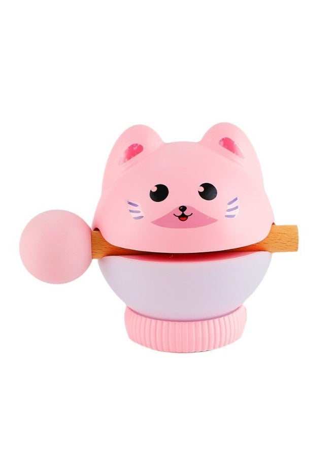 Muyu Knock Knock on Night Light, Lucky Cat Shape USB Charging, Three-Tone Light Creative Bedroom Bedside Lamp, Children's Gift - Image 3