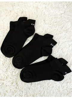 Buluş Organic 3-Pack Black Special Heel Technology Viscose Women's Booties Socks  - Image 3