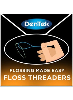 Dentek Floss Threaders For Braces Bridges And Implants 50 Count (Pack Of 1)  - Image 2