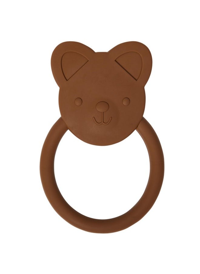 C.R. Gibson C.R. Gibson 100% Food Grade Silicone Bear Baby Teether for Infants, 2.75" x 4.25", Multicolor  - Image 1