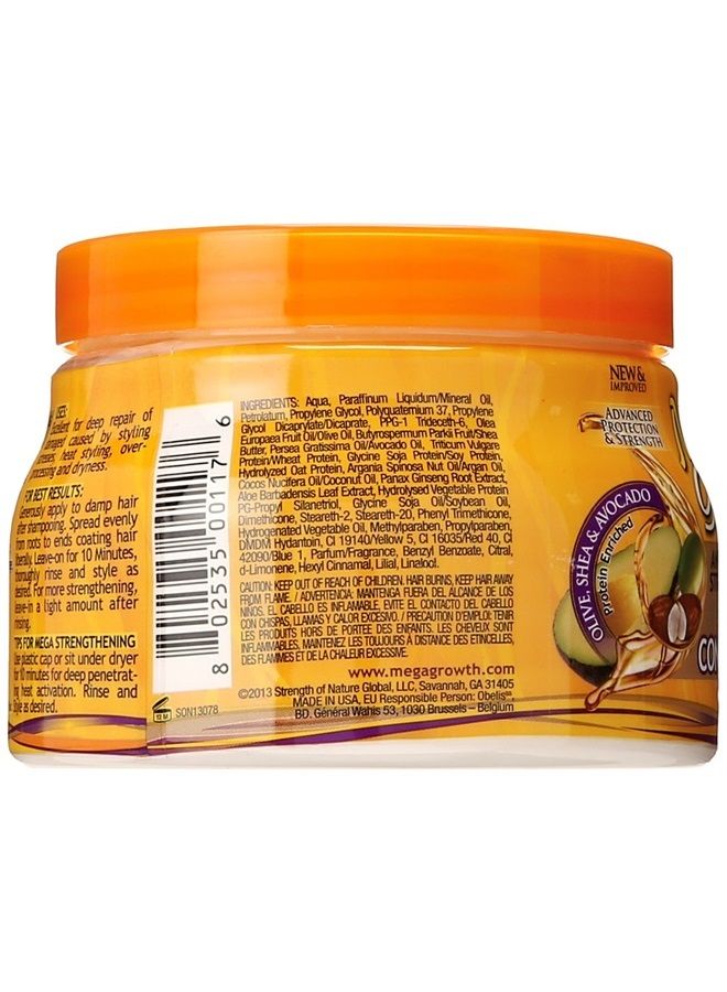 MEGA GROWTH بلسم عميق مضاد للتكسر - قناع مرطب للشعر، يستعيد ويصلح الشعر التالف والضعيف، ينشط، يجدد، يحمي من الضرر، يستعيد النعومة واللمعان، 15 أونصة. - Image 2