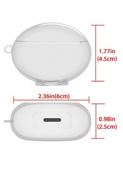 KASTWAVE TPU Case Cover Compatible with Huawei FreeBuds 4i Wireless Earphone Protective Carrying Case with Keychain Hook, Clear  - Image 4