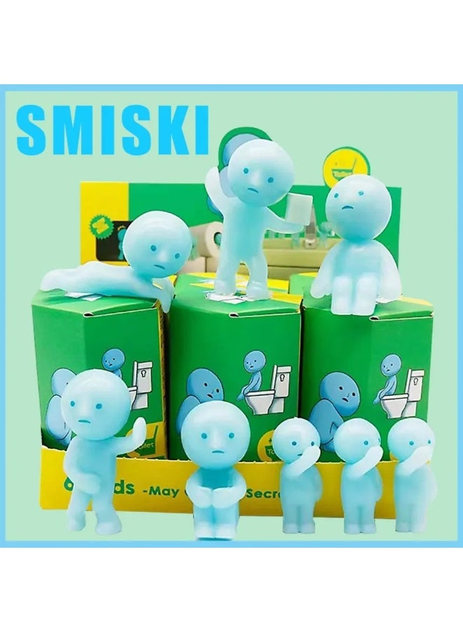 Smiski شخصية سميسكي المضيئة في الظلام، سلسلة الحمام، تصميم عشوائي، عبوة واحدة (صندوق أعمى واحد) (إصدار عالي الجودة) - Image 3