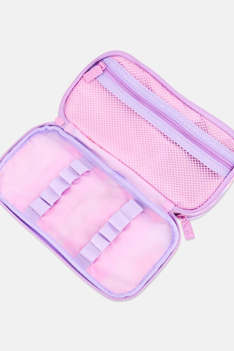 YOLO Kids Girl Tie Dye Pencil Case, Multicolor - Image 3