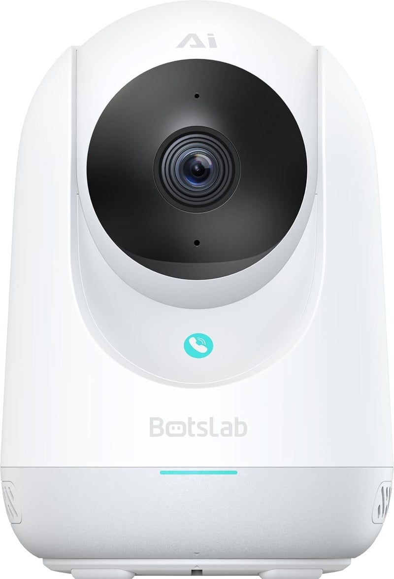 بوتسلاب كاميرا Botslab الداخلية (C222) 2.5K 5MP عالية الدقة، واي فاي 2.4GHz /5GHz، التعرف بالذكاء الاصطناعي متعدد المشاهد، مكالمات بلمسة واحدة، تتبع ذكي 360°، كشف مدعوم بالذكاء الاصطناعي (كشف البكاء، مكالمة الإيماءة) - Image 1