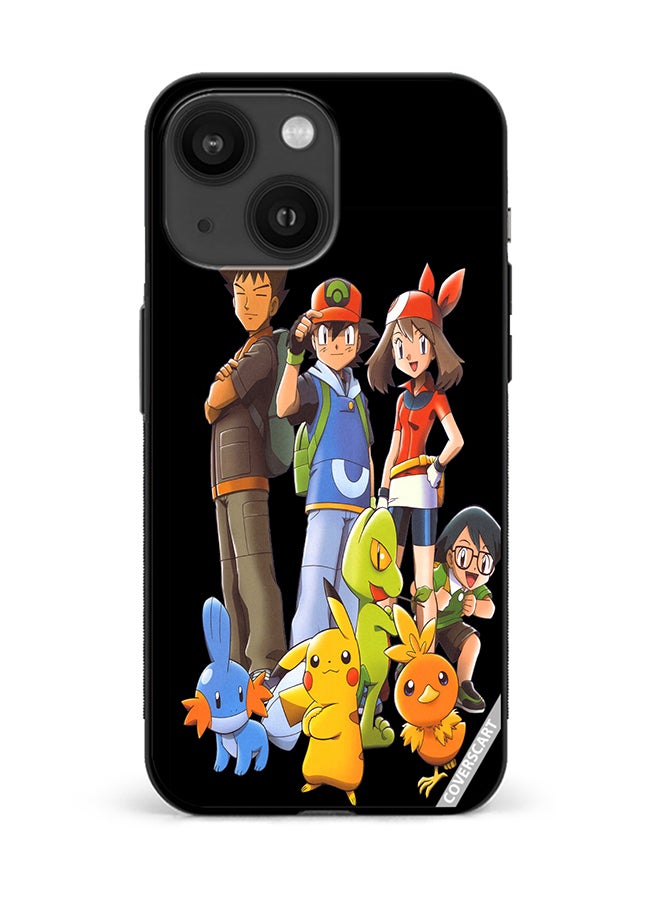 COVERSCART Protective Case Cover For Apple iPhone 15 Pokemon Design Black