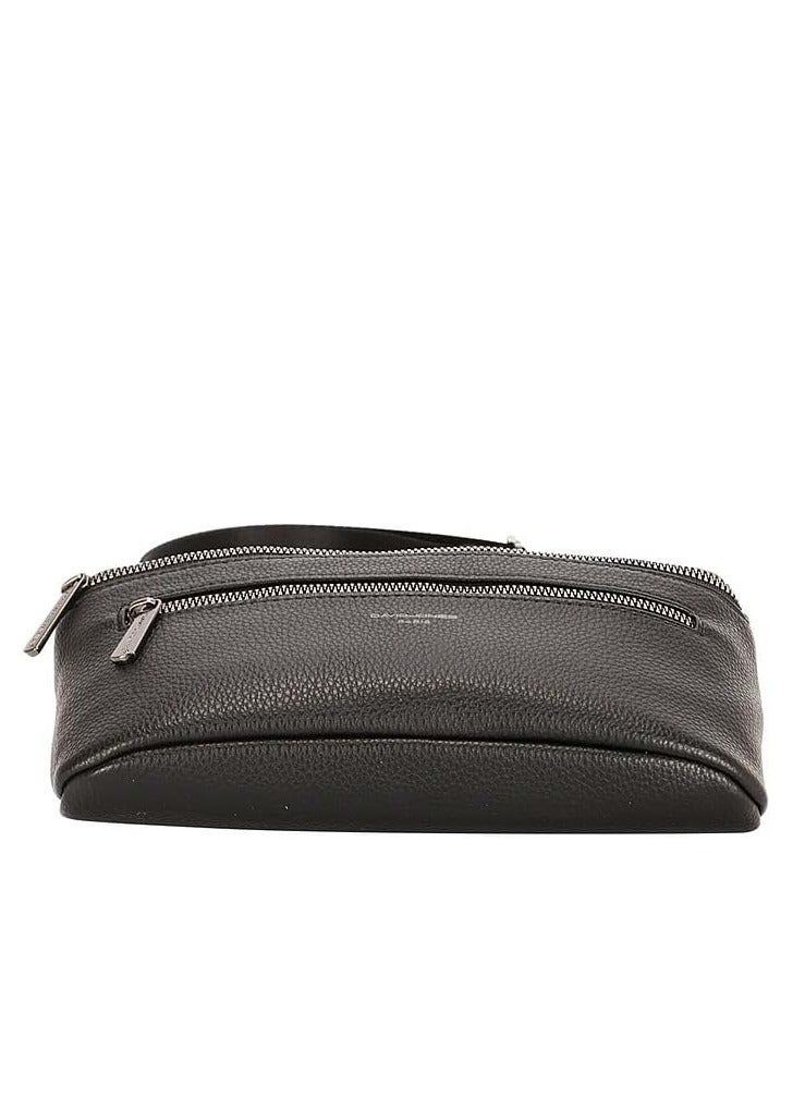David Jones womens fanny pack bag in model CM68451 David Jones Waiste And Shoulder Sport Style Fanny Pack Color Black - Image 4