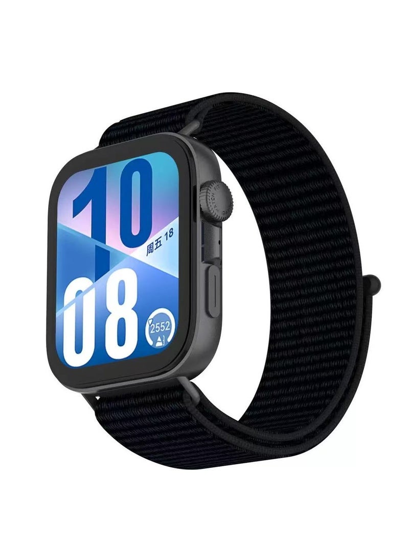 DKNG Huawei Watch Fit 4 Pro / Fit 4 / Fit 3 Pro Nylon Strap Replacement Watch Band Black 