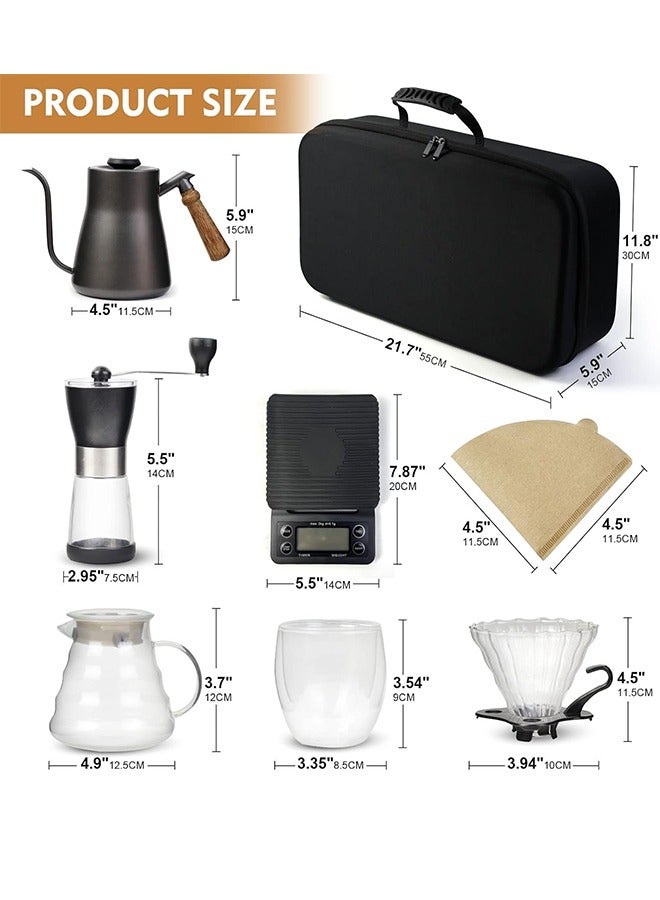 HXDream V60 Coffee Set, Manual Coffee Accessory Set, All In A Portable Travel Bag - Image 2
