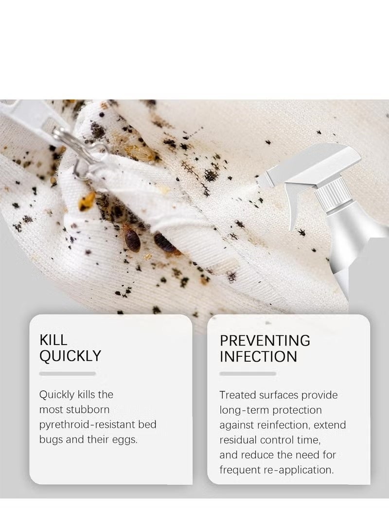 Jakehoe 120ml Plant-Based Bed Bug Killer Spray – Roach & Fly Control – Instant Insect Repellent - Image 5