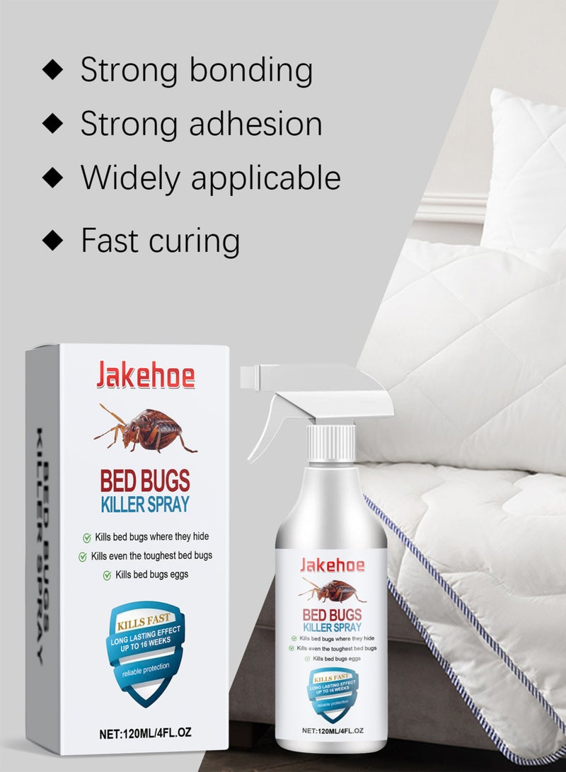 Jakehoe 120ml Plant-Based Bed Bug Killer Spray – Roach & Fly Control – Instant Insect Repellent - Image 4