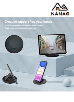 NANAO USB C to Lightning Adapter Kit,Multi Charging Cable Case Convertor USB C to Type C/iOS Device/Micro Adapter Travel Data Cable Set Contains Card Storage，Phone Holder, Tray Eject Pin(White)  - Image 4
