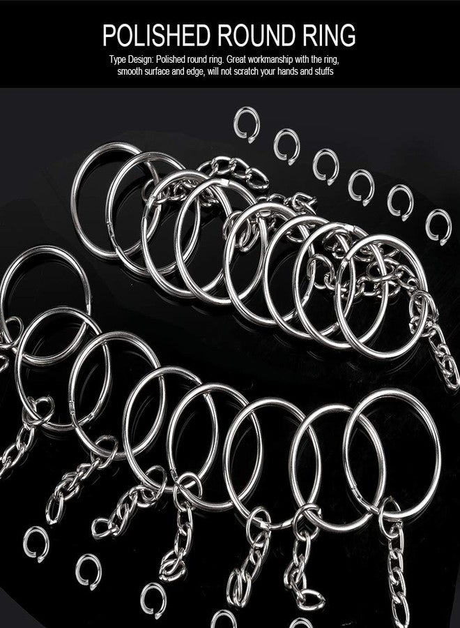 Evaluemart 25mm Open Jump Ring Connector Key Case (Silver) Used for Organize Your Keys, Purse Making Paracord Keychains and Also Used for DIY Crafts (Pack of 20) - Image 4