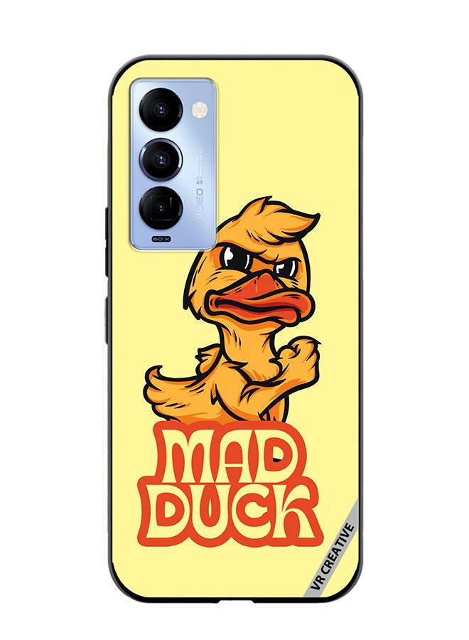 VR CREATIVE Protective Case Cover For Tecno Camon 18/18 P Mad Duck Design Multicolour - Image 1