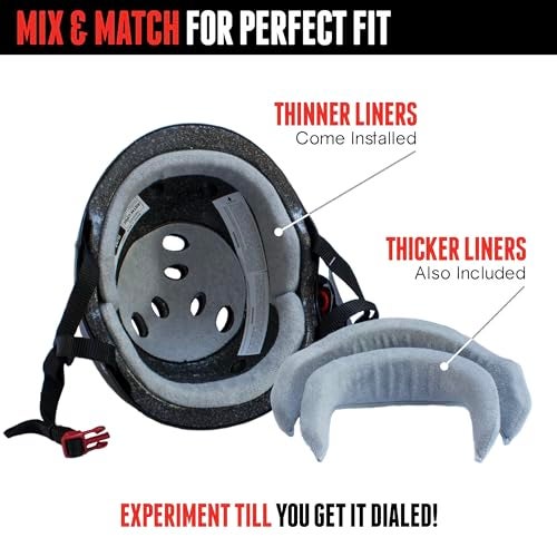 Triple Eight Certified Sweatsaver Helmet for Skateboarding, BMX, Roller Derby, Roller Skating, Inline Skating, Scooter and Bike - Image 4
