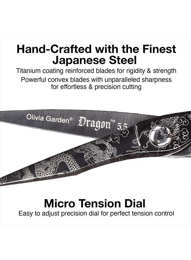 Olivia Garden Dragon Shear and Thinner Zipper Case deal (5.5" contains: DR-55, DR-T628) - Image 3