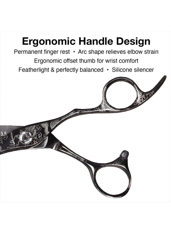 Olivia Garden Dragon Shear and Thinner Zipper Case deal (5.5" contains: DR-55, DR-T628) - Image 4