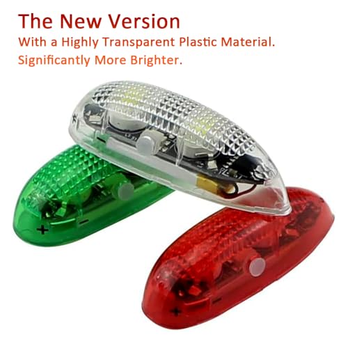 SoloGood طقم أضواء LED لطائرة RC للدراجة والطائرة النفاثة والطائرات ذات الأجنحة الثابتة والطائرات الرباعية، أضواء LED قابلة للشحن باللون الأحمر والأخضر والأبيض - Image 2