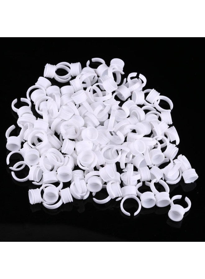 klarako Tattoo Ink Cups 100pcs Disposable Makeup Rings Eyebrow Lip Tattoo Pigments Holder Container Makeup Tool(#3) 
