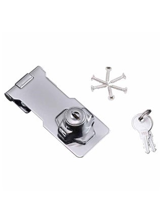Keyed Hasp Locks, Cabinet Locks with Keys and Screws, Silver, 4 Inches - pzsku/ZD859F43F7945D44C0C9FZ/45/1746224134/8e638b84-5d77-4682-b786-1f65ee49b7c3