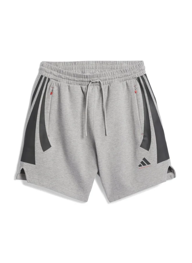 adidas شورت أديداس ADI BB PK قصير رمادي للجنسين أوريجينالز