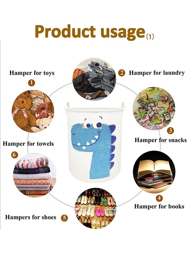 Large Laundry Basket,Waterproof, Foldable Clothes Hamper with Handles for for Clothes & Toys - Stylish Bedroom & Kitchen Organization  - Image 3