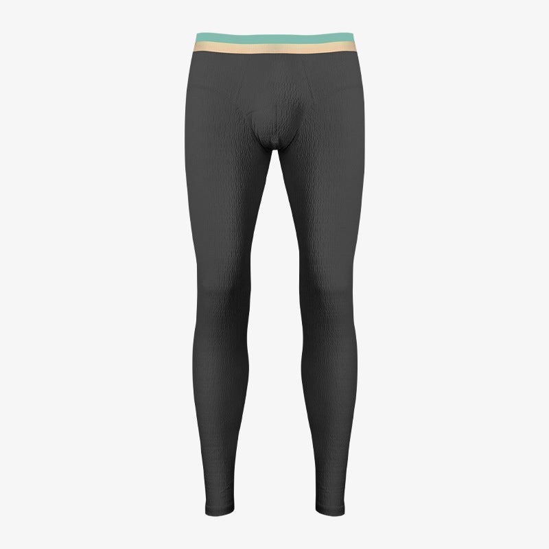 Mens Thin Thermal Pants for Autumn and Winter Black - Image 1