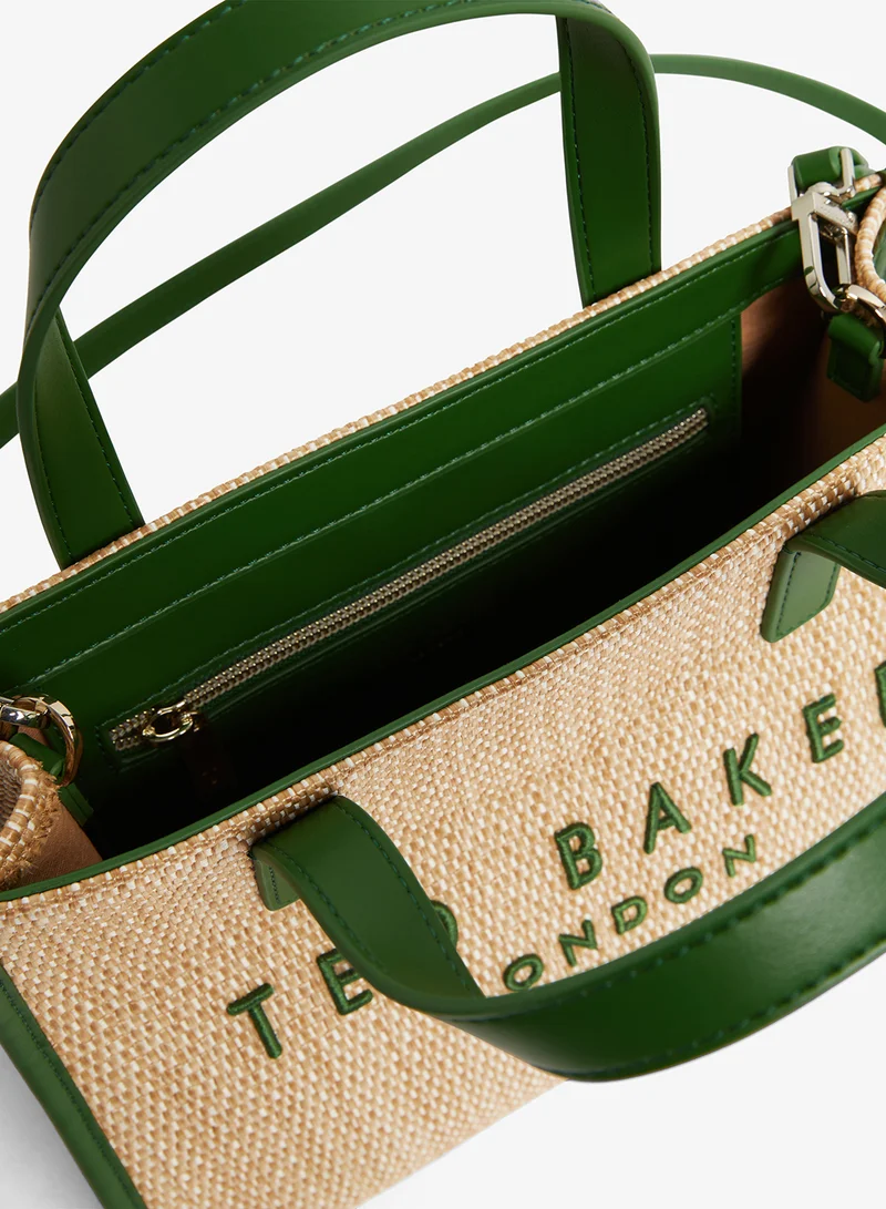 Ted Baker GREEN Paolina Faux Raffia Tote for Women | Best Price UAE