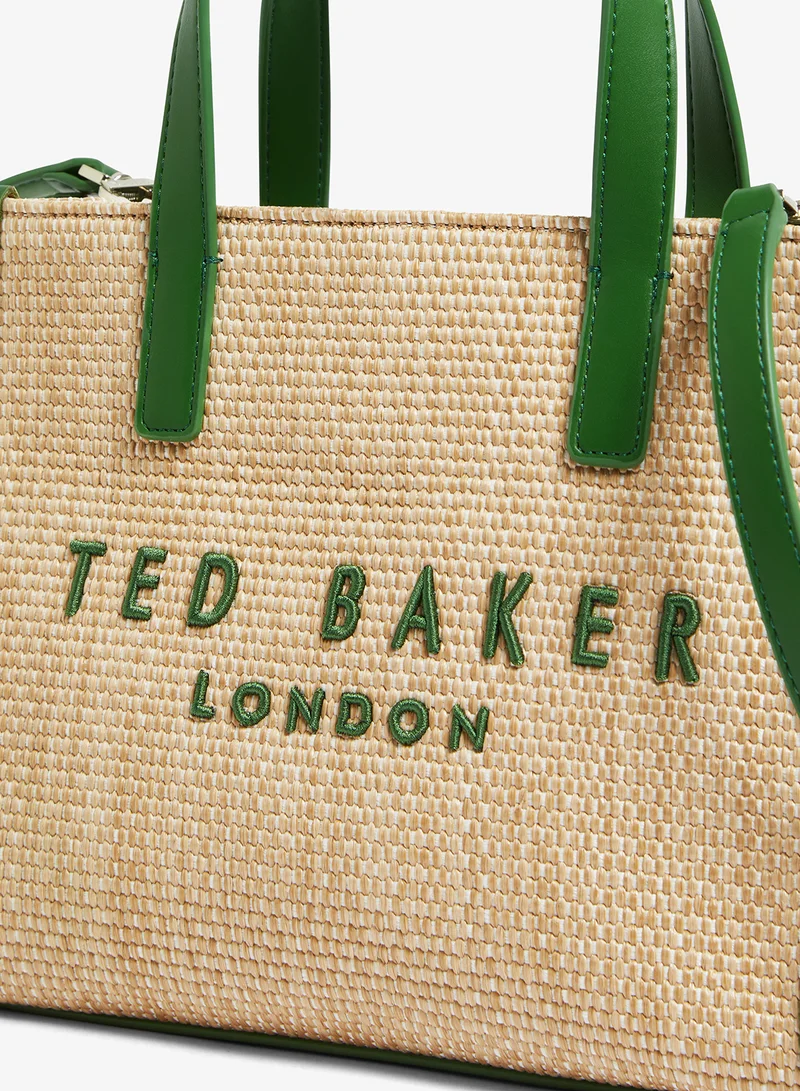 Ted Baker GREEN Paolina Faux Raffia Tote for Women | Best Price UAE