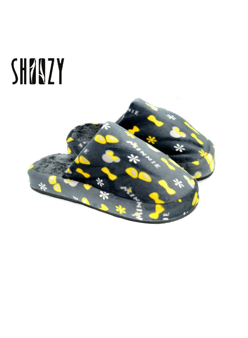شوزي Flat Rubber Plush Flip Flop Slippers - Image 2