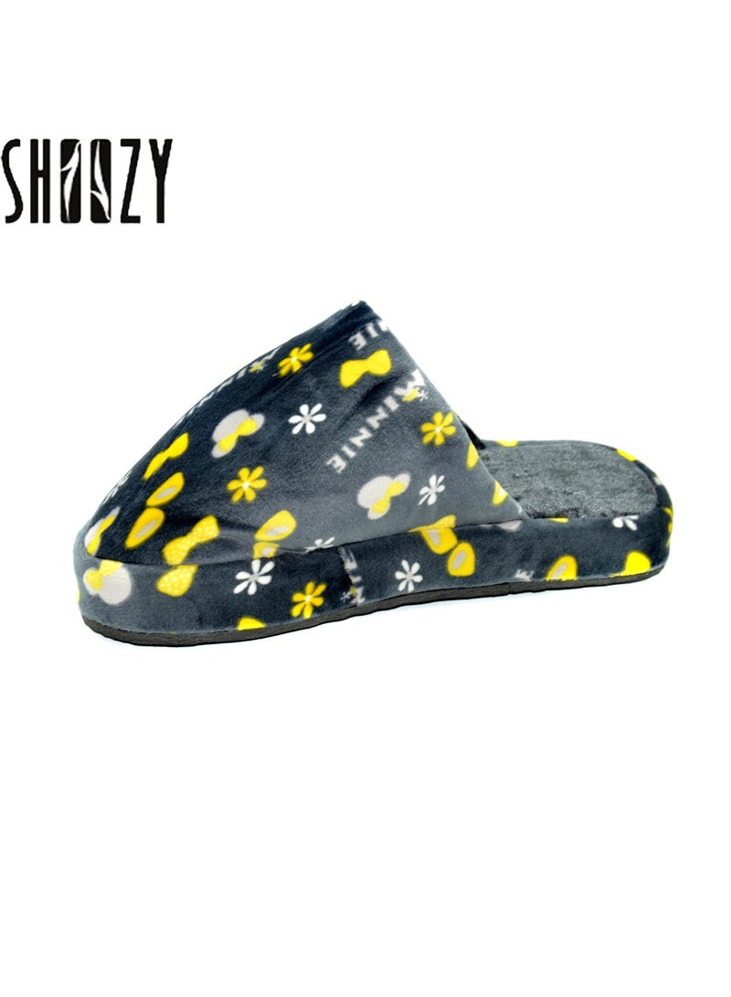 شوزي Flat Rubber Plush Flip Flop Slippers - Image 3