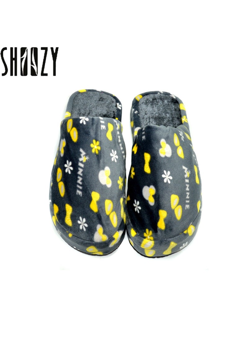 شوزي Flat Rubber Plush Flip Flop Slippers - Image 4