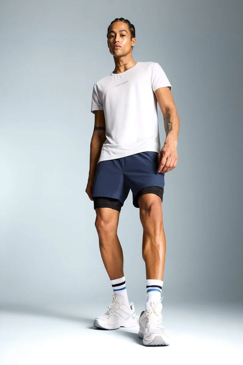 ديفاكتو DeFactoFit Slim Fit Sports Cotton Shorts