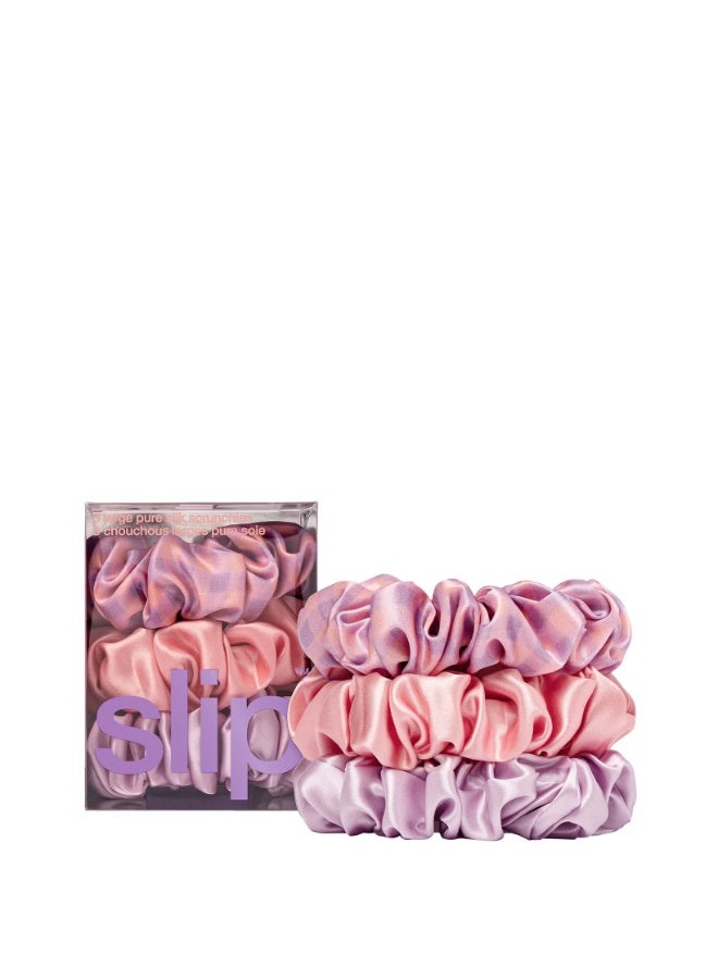 Slip Pure Silk Large Scrunchies - Belleflower - Image 1