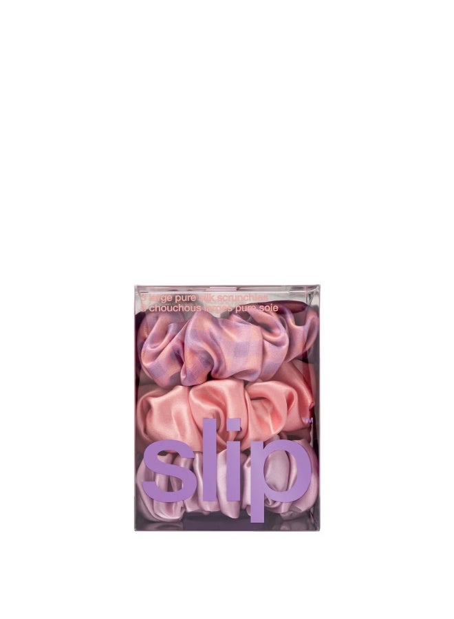 Slip Pure Silk Large Scrunchies - Belleflower - Image 4
