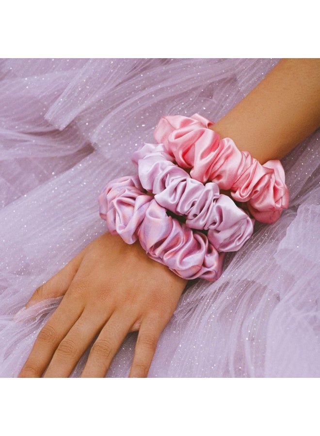 Slip Pure Silk Large Scrunchies - Belleflower - Image 3