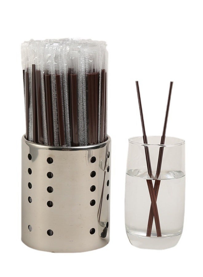 Coffee Stirrers Sticks 100 Individually Wrapped 7.1 Inch，Disposable coffee straw stirring rod，Coffee Straw，Disposable Plastic Drink Stirrer Sticks Health and Safety Three-hole coffee straw - Image 2