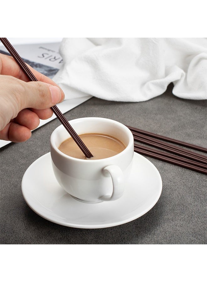 Coffee Stirrers Sticks 100 Individually Wrapped 7.1 Inch，Disposable coffee straw stirring rod，Coffee Straw，Disposable Plastic Drink Stirrer Sticks Health and Safety Three-hole coffee straw - Image 4