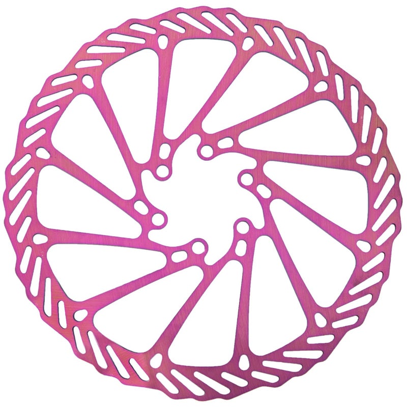YBEKI 2-Pack CNC-Machined Bike Disc Brake Rotor Set | 160/180mm 6-Hole Stainless Steel Rotors with Heat Dissipation Holes & 12 Titanium-Coated Bolts | EN 14766 Certified for MTB/Road/BMX Bikes ï»¿ - Image 3
