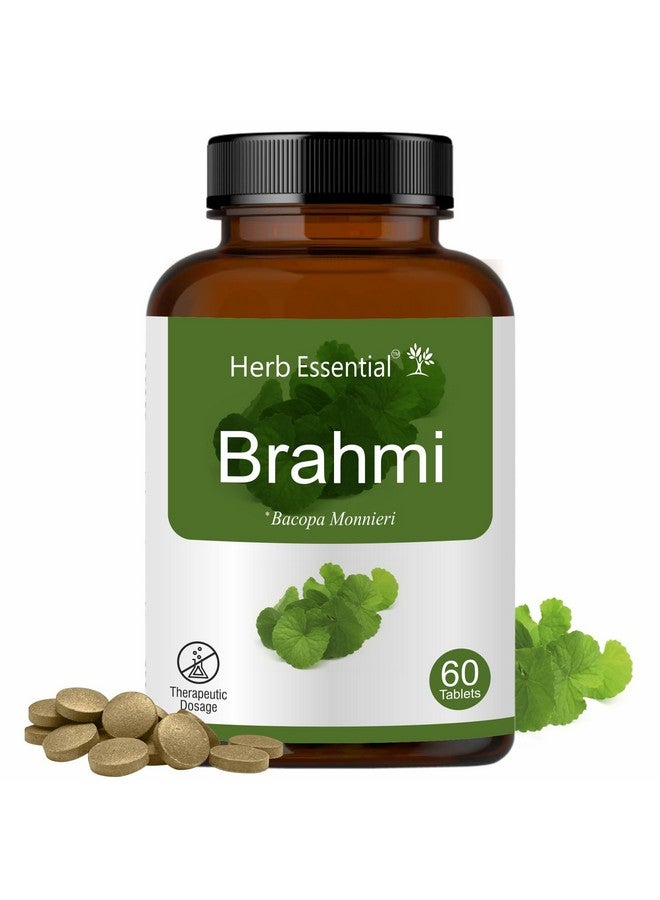 Herb Essential أقراص براهمي الأساسية بالأعشاب 500 ملغ، 60 قرص | لصحة الدماغ | رفاهية العقل - Image 1