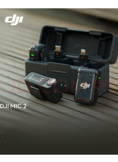 dji Mic 2 (2 TX + 1 RX + Charging Case), All-in-one Wireless Microphone, Intelligent Noise Cancelling, 32-bit Float Internal Recording, 250m (820 ft.) Range, Microphone for iPhone, Android, Camera  - Image 3