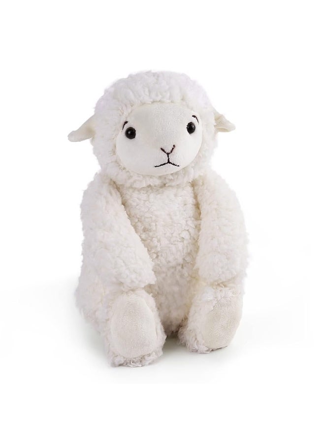 LotFancy Lamb Stuffed Animal, 12" Stuffed Lamb Plush for Baby, Cuddly Fluffy Sheep Toy, Plushies for Newborn Nursery, Easter Decoration - Image 4