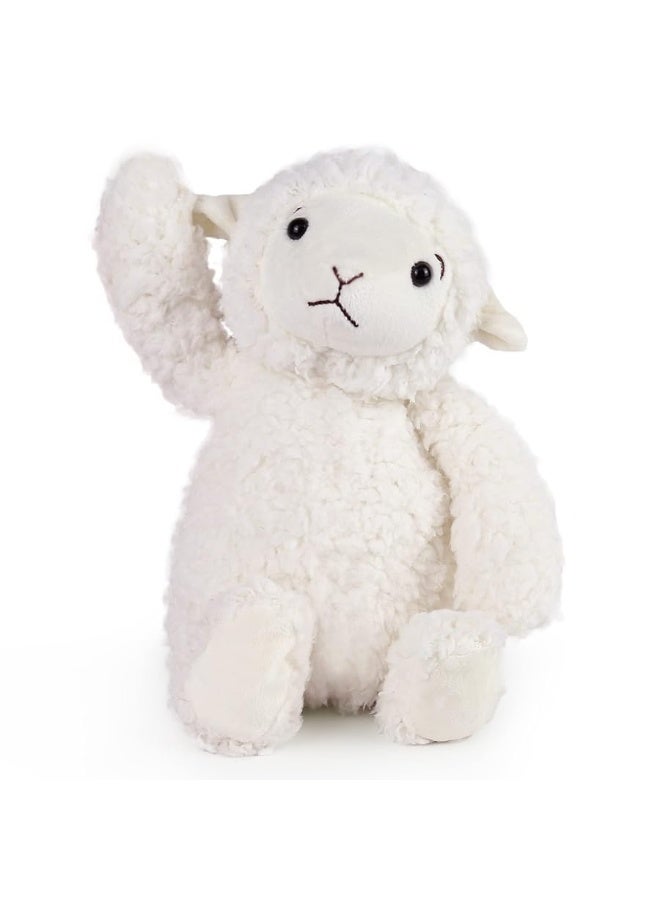 LotFancy Lamb Stuffed Animal, 12" Stuffed Lamb Plush for Baby, Cuddly Fluffy Sheep Toy, Plushies for Newborn Nursery, Easter Decoration - Image 3