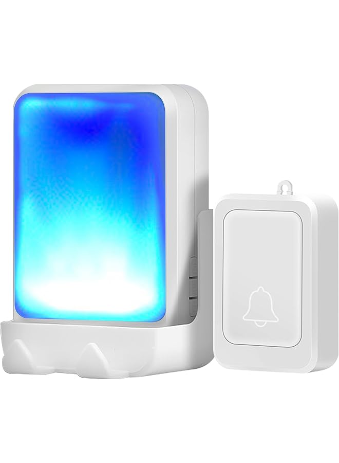 PROMASS promass Loud Flash Doorbell with 7 Colors of Bright Light and 4 Volumes, The Deaf/Hard of Hearing Favorite Music, Ring Doorbell Wireless with Sound LED Flash Door Bell for Home  - Image 1