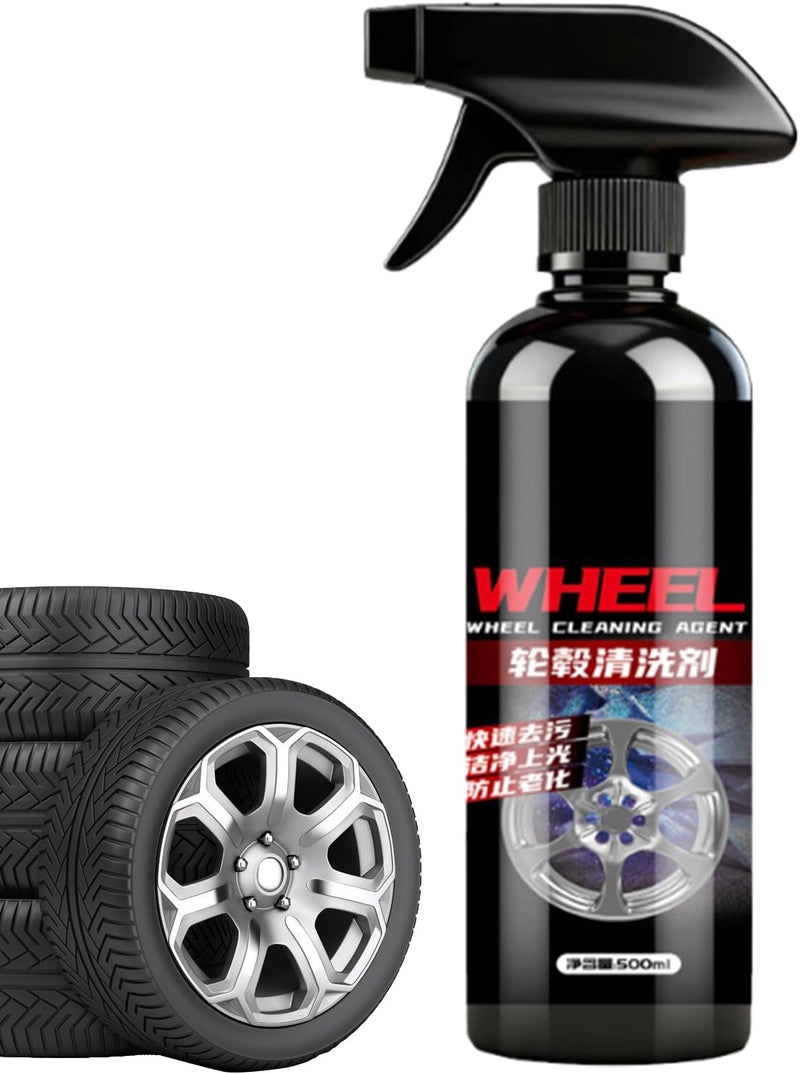 Wheel Rust Remover Spray – 500ml Iron Fallout Cleaner, Advanced Brake Dust Dissolver, Powerful Oxidation Neutralizer, Deep Cleaning Formula | Safe Automotive for Detailers, Restorers - Image 1