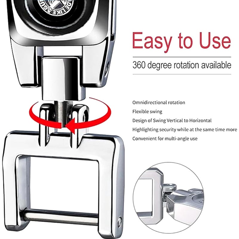 Maple حامل مفاتيح من الجلد والمعدن الفاخر متوافق مع رويال إنفيلد/بوليت/دراجة/سيارة، حلقة مفاتيح أنيقة مصنوعة مثل المسدس للرجال والنساء - Image 3