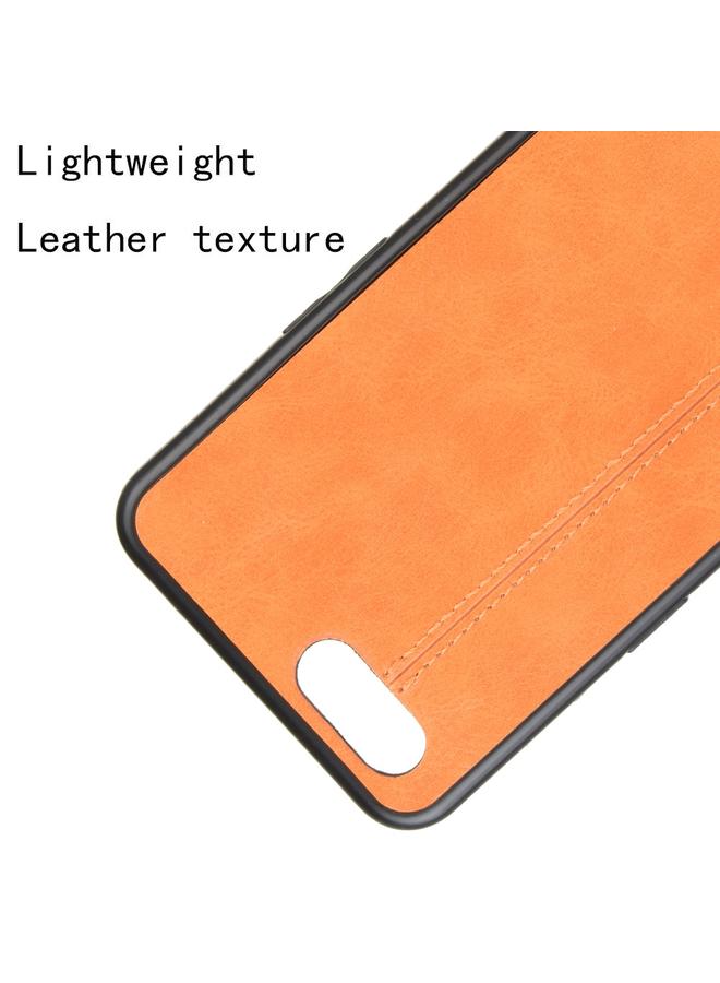 S-TOP Case For Oppo A12e Shockproof Sewing Cow Pattern Skin PC + PU + TPU Case - Image 4